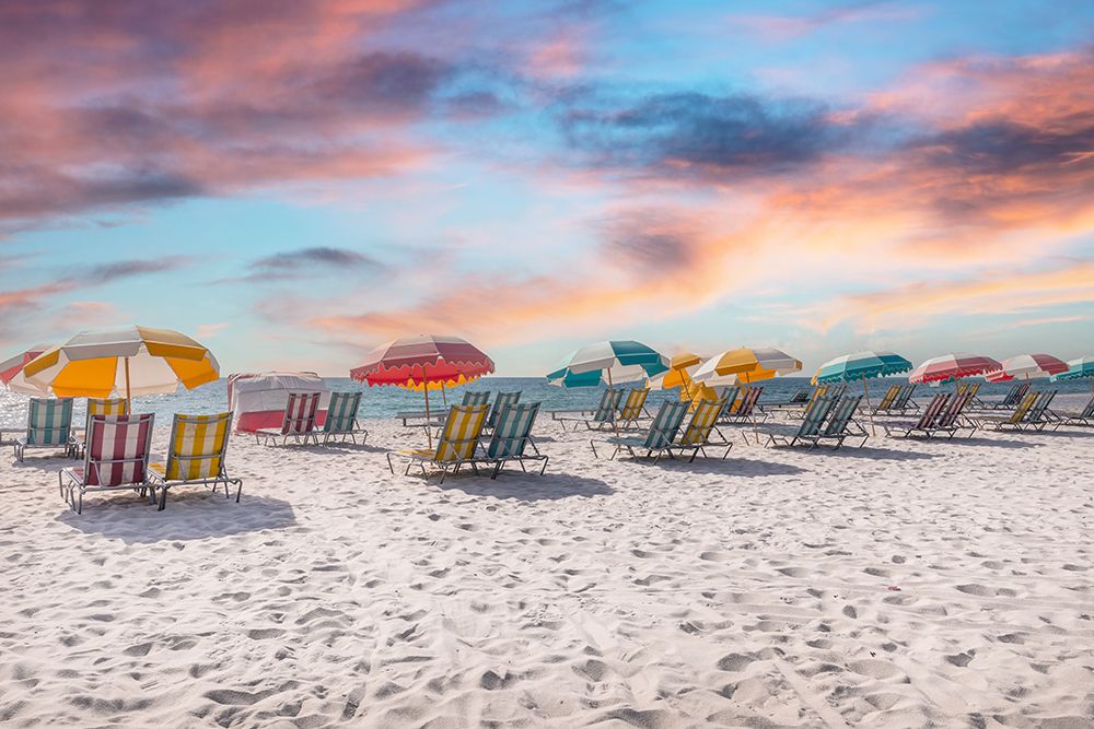 Art Print: South Beach Miami Beach Chairs I