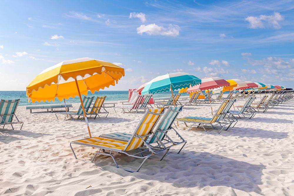 Art Print: South Beach Miami Beach Chairs II