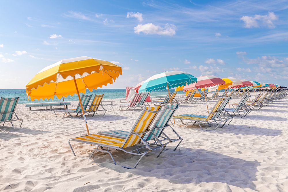 Art Print: South Beach Lounge Chairs I