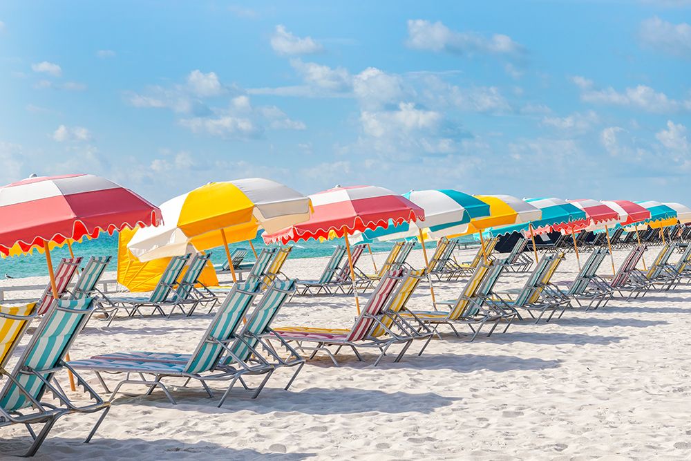 Art Print: South Beach Lounge Chairs II