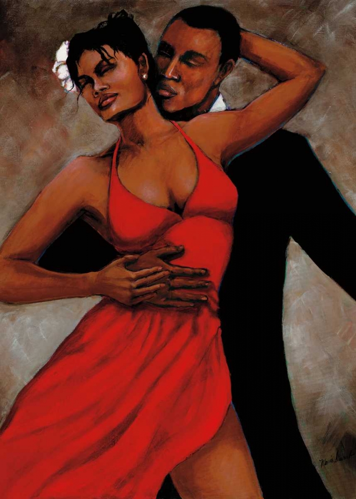 Wall Art Painting id:23203, Name: Fantasy in Red, Artist: Stewart, Monica