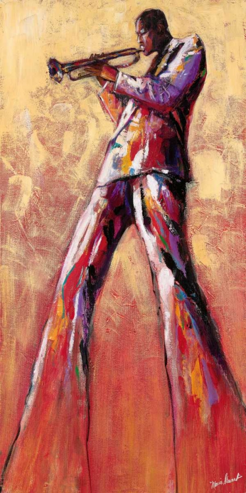 Wall Art Painting id:15083, Name: Trumpet Solo, Artist: Stewart, Monica