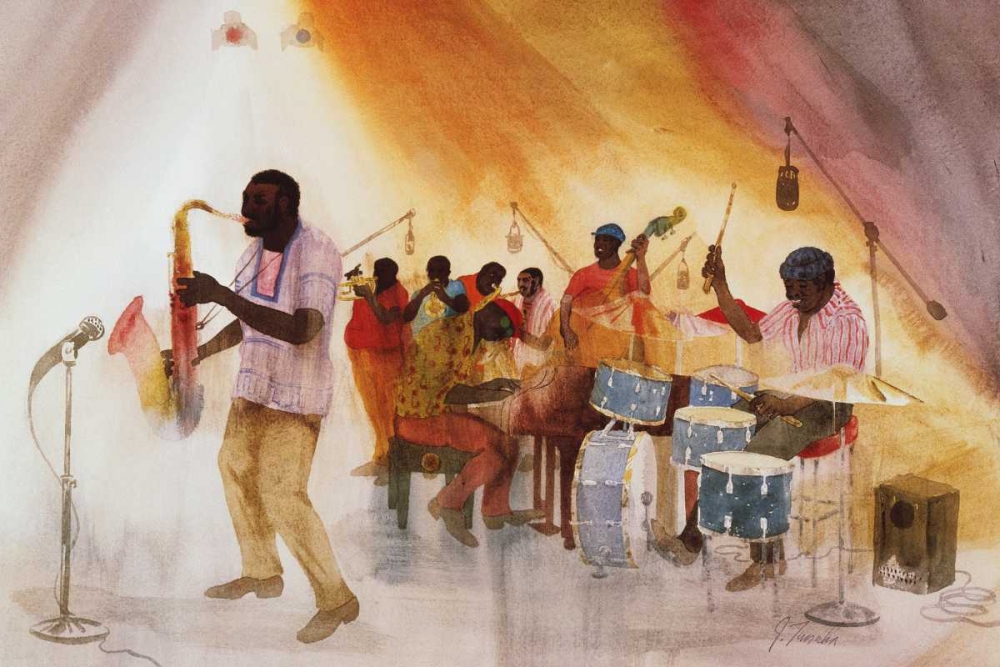 Wall art: Take the a€˜Aa€™ Train, by Tanaka, Jim