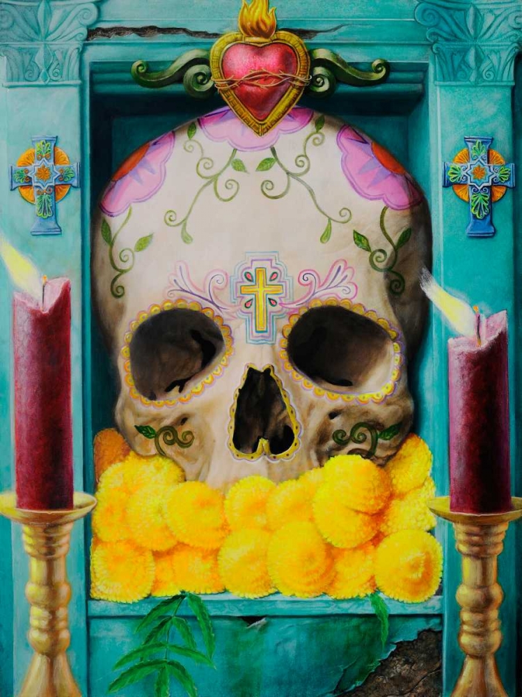 Wall Art Painting id:23312, Name: Calavera, Artist: Valadez, Robert