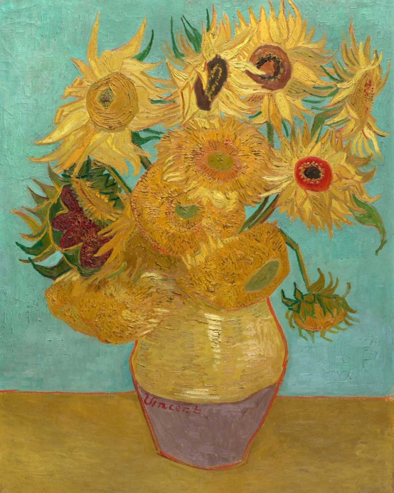 Wall art: Sunflowers 1889, by Van Gogh, Vincent