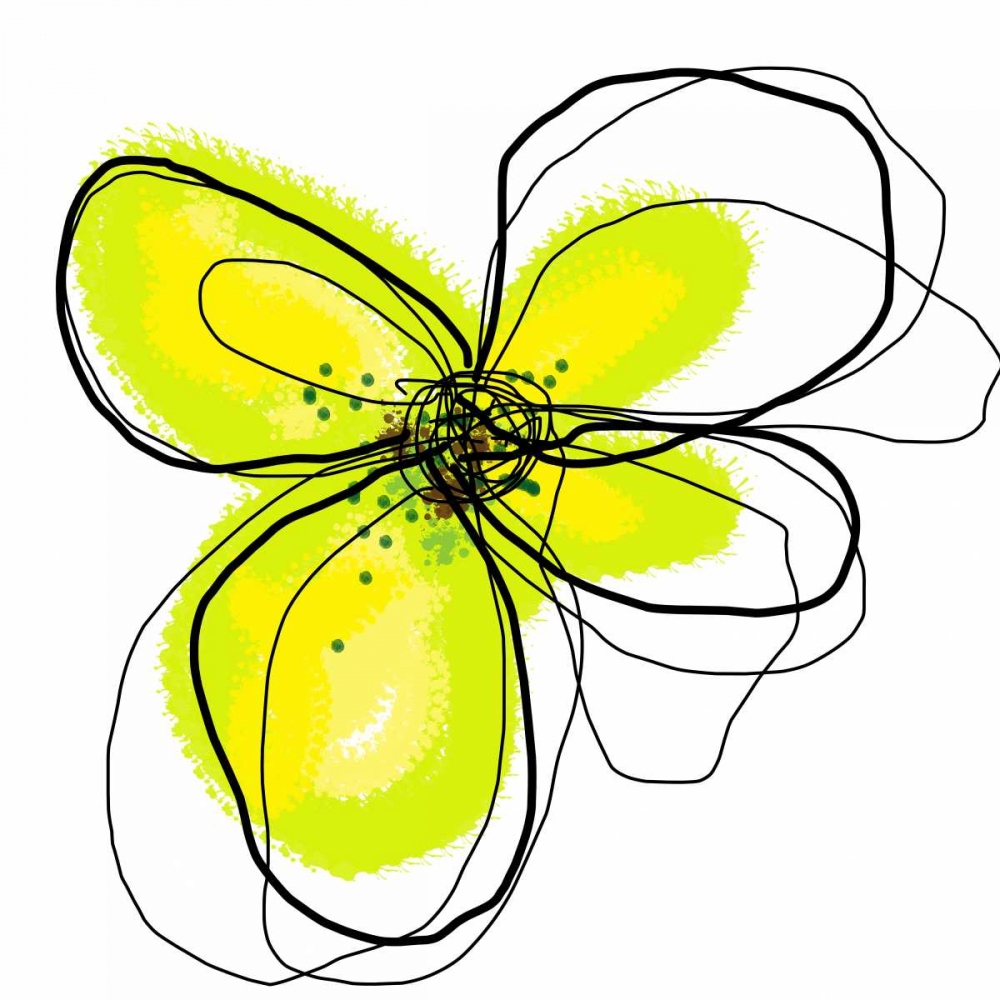Wall Art Painting id:33336, Name: Yellow Petals One, Artist: Weiss, Jan
