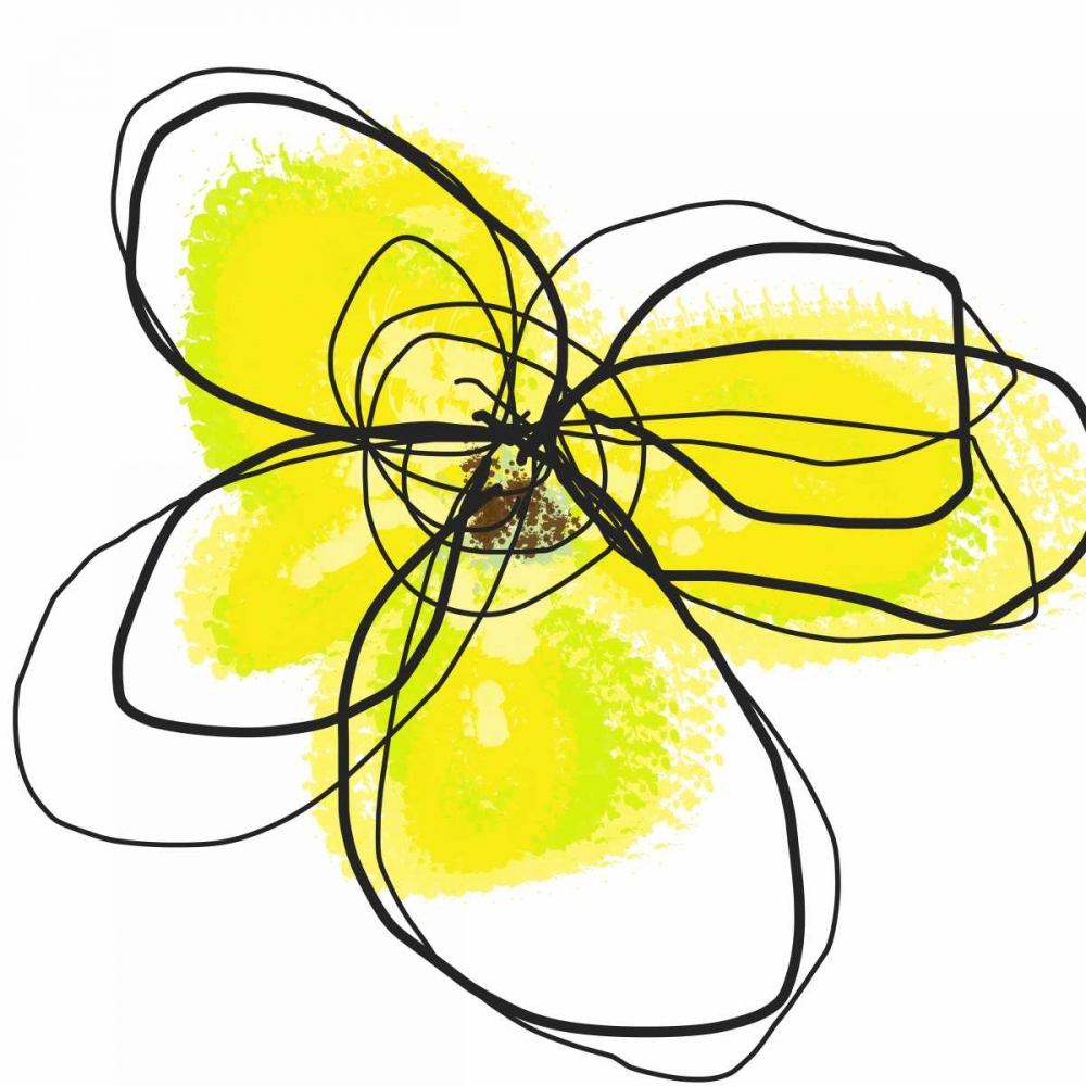 Wall Art Painting id:33338, Name: Yellow Petals Two, Artist: Weiss, Jan