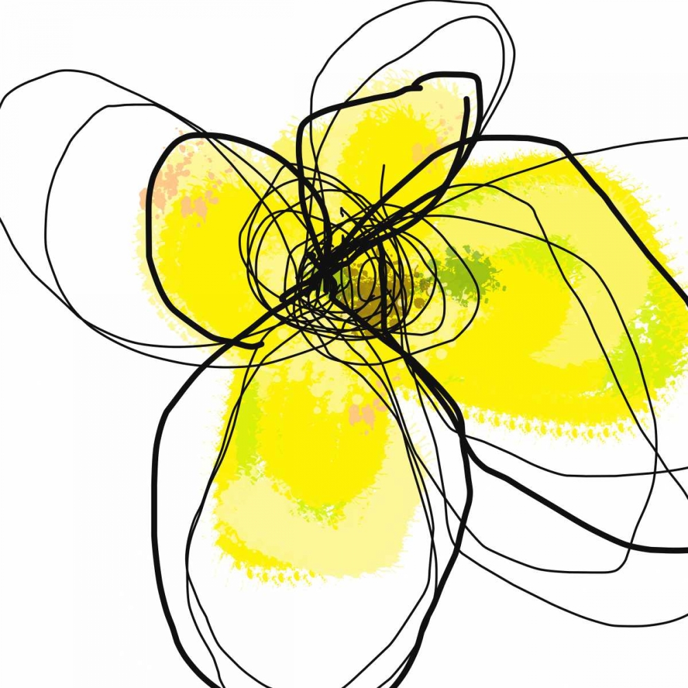 Wall Art Painting id:33337, Name: Yellow Petals Three, Artist: Weiss, Jan