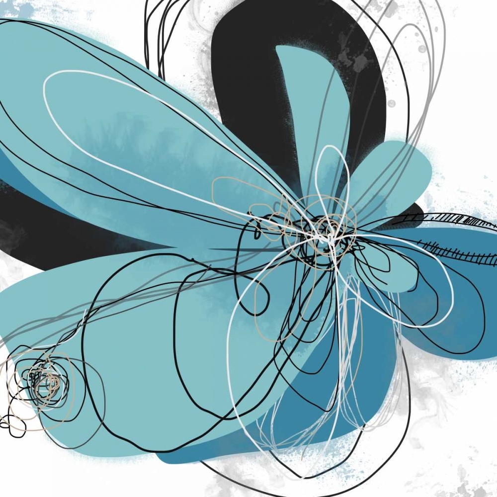 Wall Art Painting id:23354, Name: Azul Poetry 2, Artist: Weiss, Jan