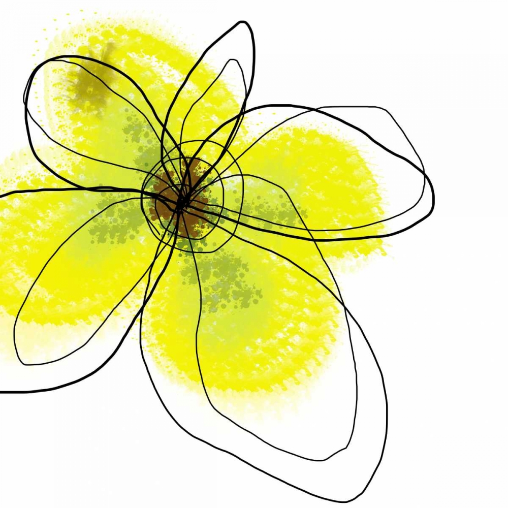Wall Art Painting id:33335, Name: Yellow Petals Four, Artist: Weiss, Jan