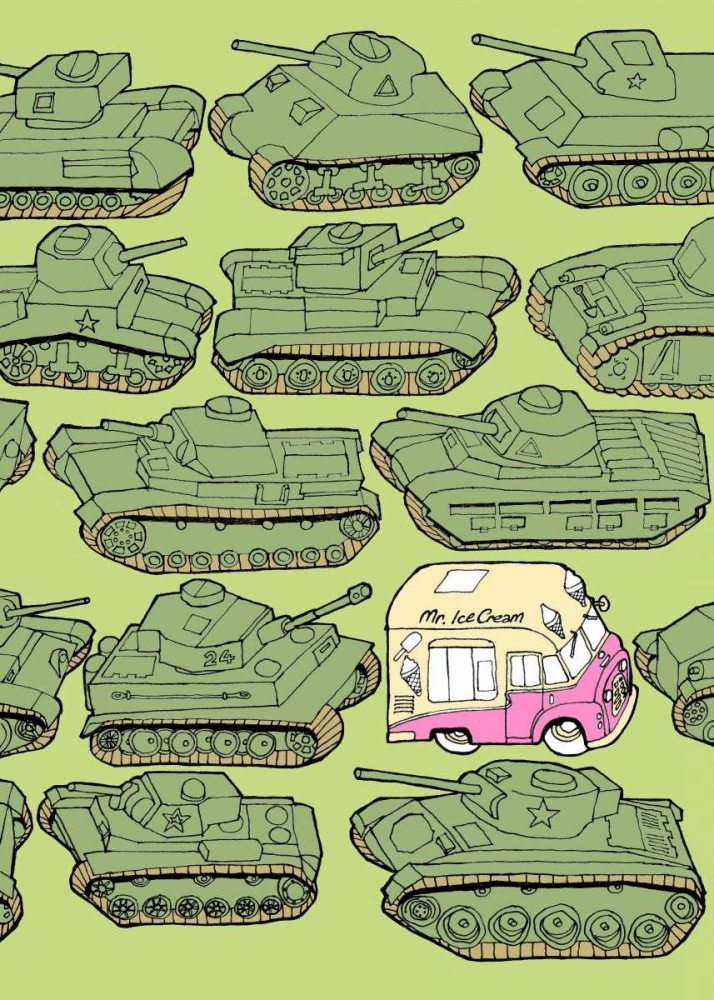 Wall Art Painting id:33352, Name: Odd Ones - Ice Cream, Artist: Wilson, Duncan