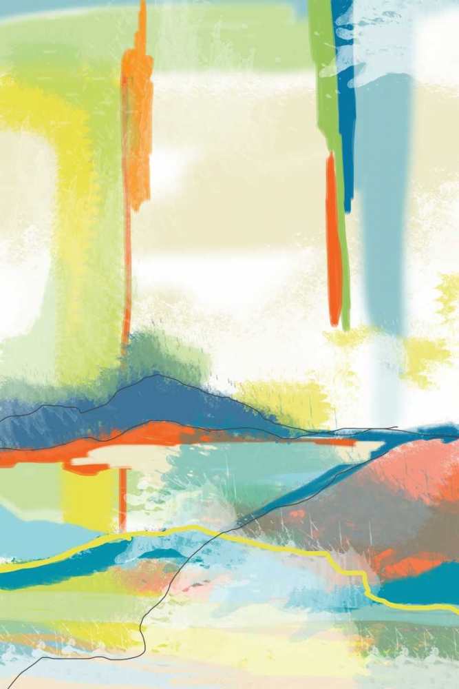 Wall Art Painting id:33313, Name: Deconstructed Landscape 4, Artist: Weiss, Jan