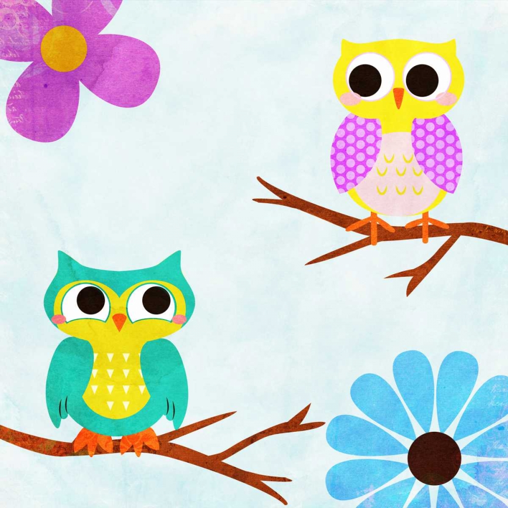 Wall Art Painting id:73977, Name: Cozy Owls II, Artist: SD Graphics Studio