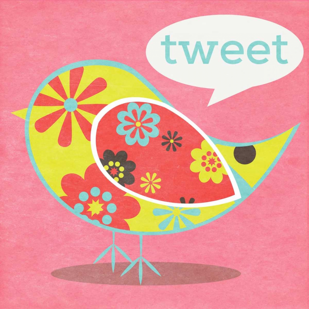 Wall Art Painting id:73980, Name: Bird Floral Pattern I, Artist: SD Graphics Studio