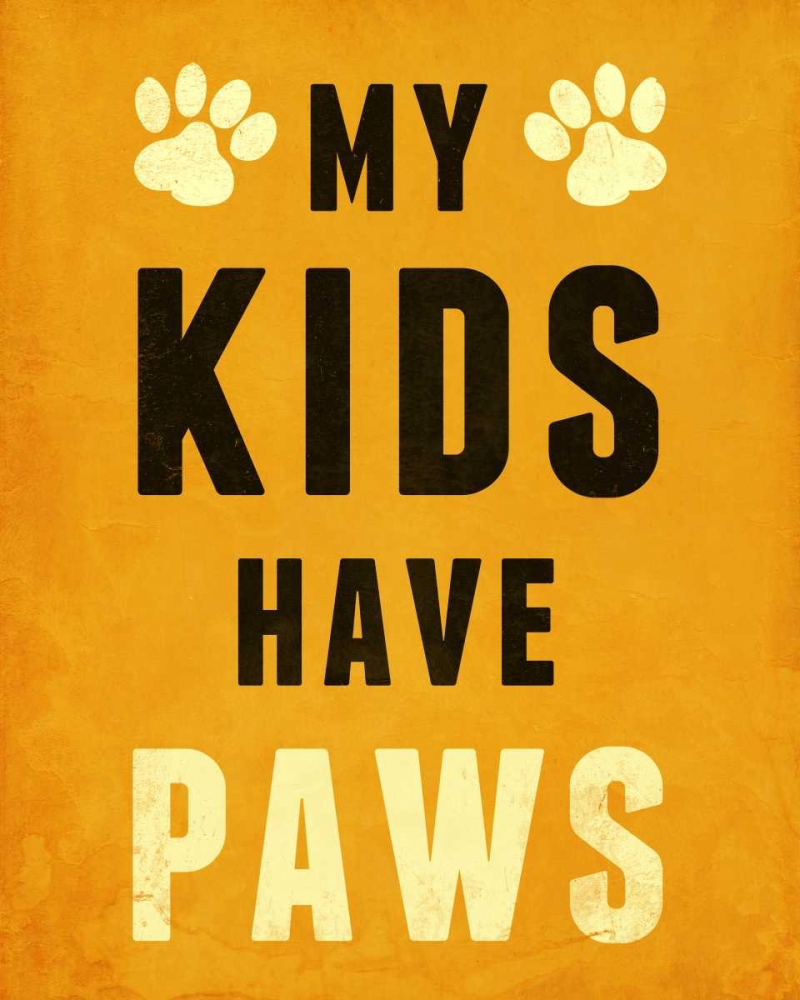 Wall Art Painting id:74132, Name: Paw Kids I, Artist: SD Graphics Studio