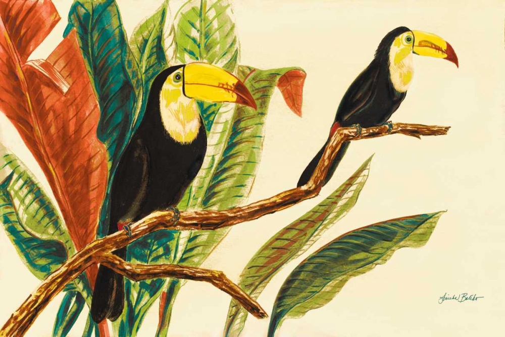 Art Print: Tropical Toucans II