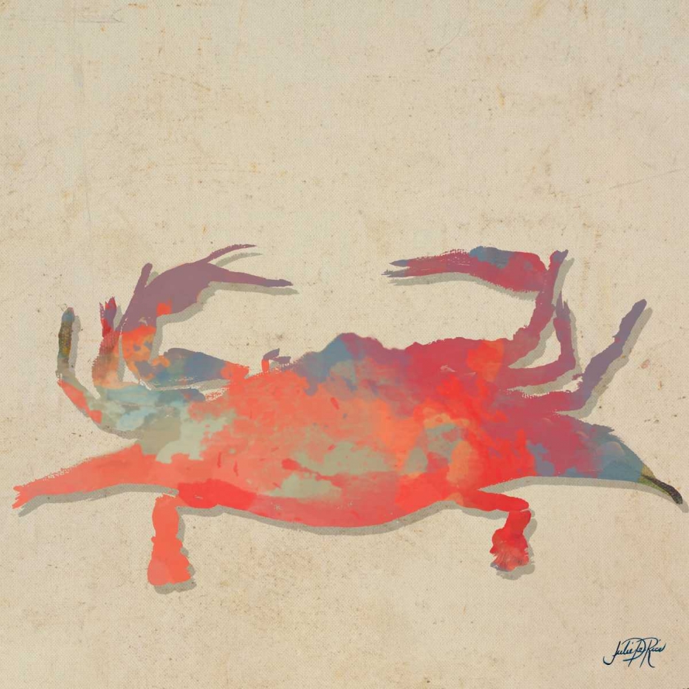 Wall Art Painting id:122140, Name: Sea Creatures on Tan I, Artist: DeRice, Julie