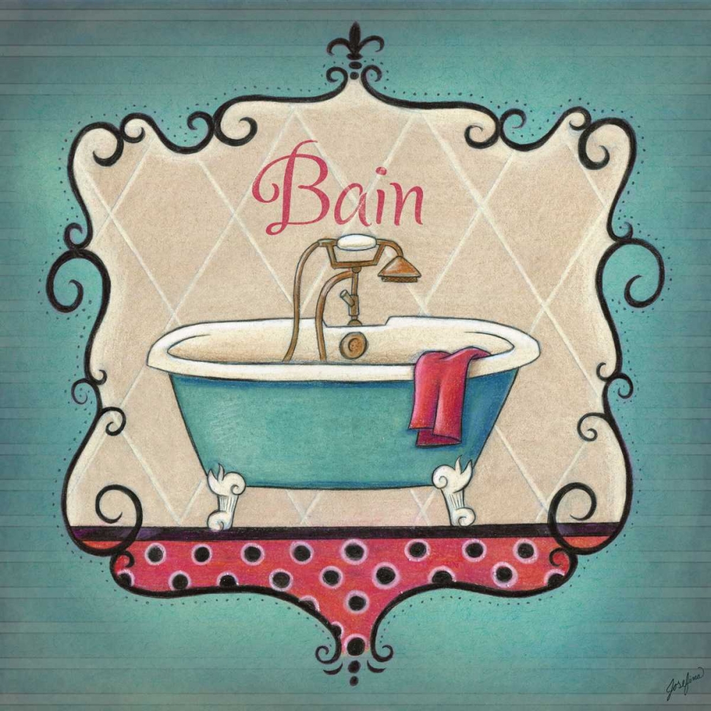 Wall Art Painting id:74022, Name: Bain and Savon I, Artist: Josefina