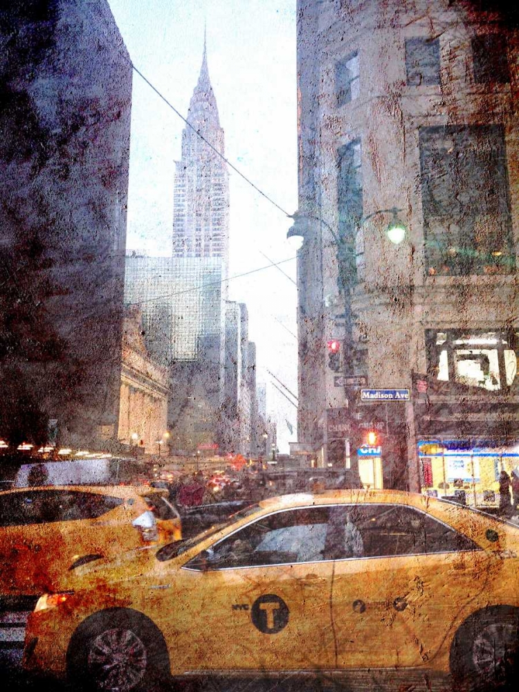 Art Print: Rainy Madison Avenue