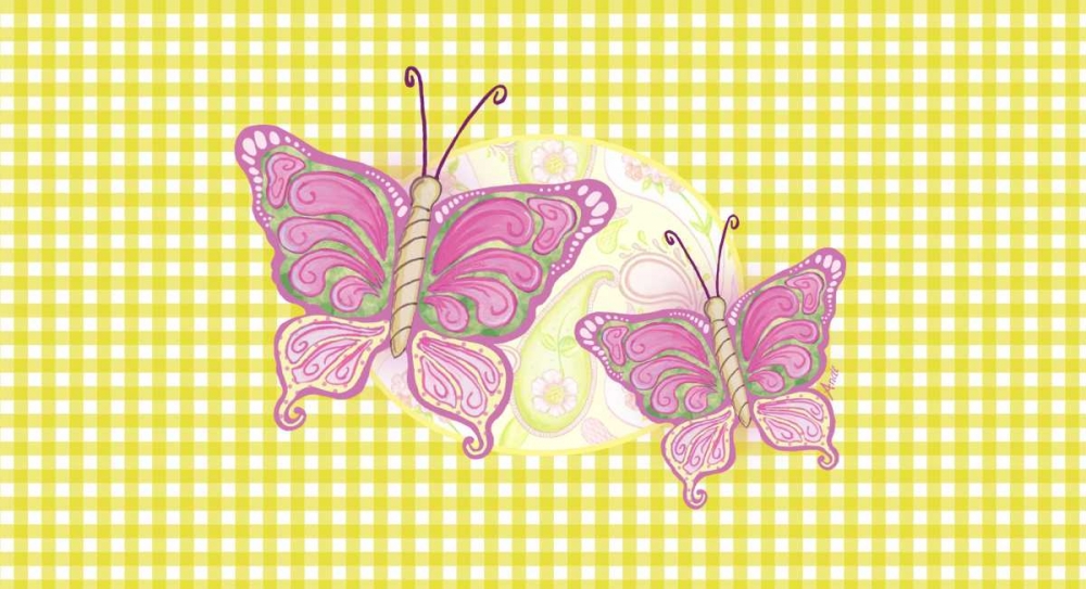 Wall Art Painting id:122351, Name: Colorful Butterflies III, Artist: Metz, Andi