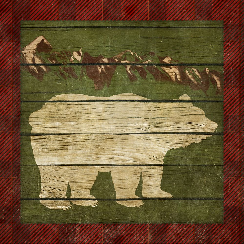 Wall Art Painting id:204748, Name: Rustic Nature on Plaid I, Artist: Metz, Andi