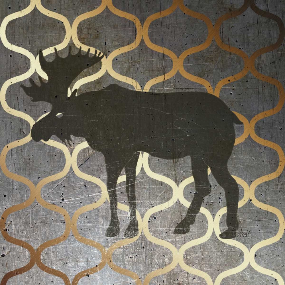 Wall art: Metallic Nature IV, by Metz, Andi