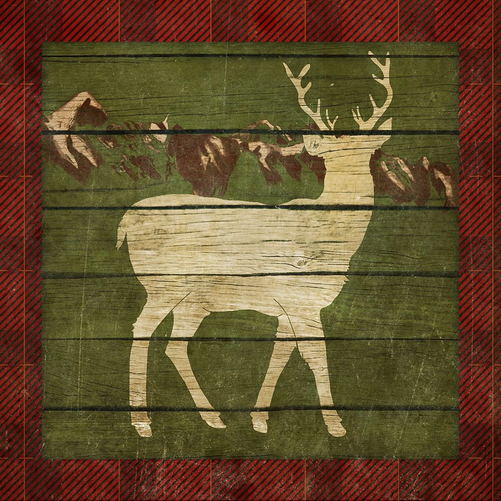 Wall Art Painting id:204751, Name: Rustic Nature on Plaid II, Artist: Metz, Andi