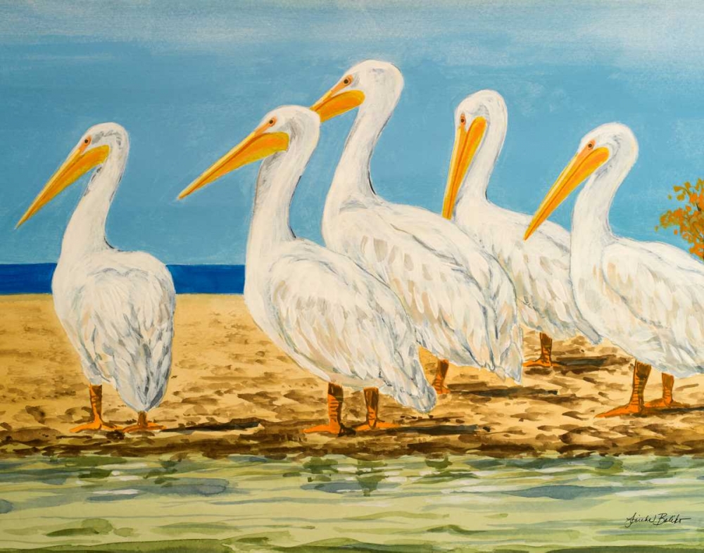 Art Print: Coastal Flock I