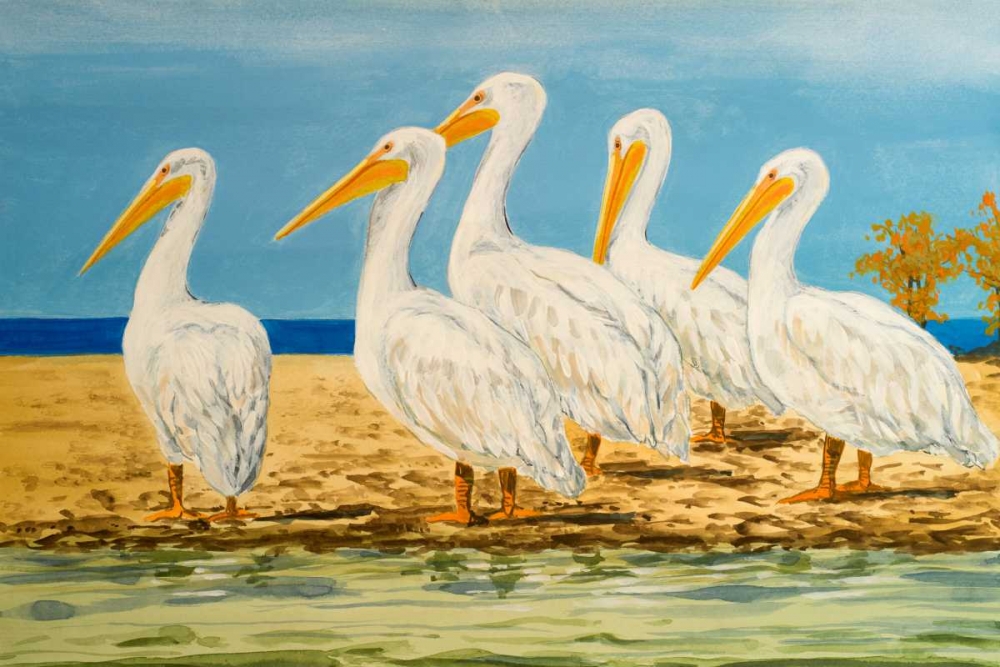Art Print: Coastal Flock I