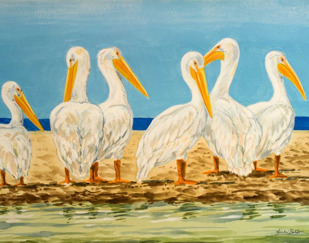Art Print: Coastal Flock II