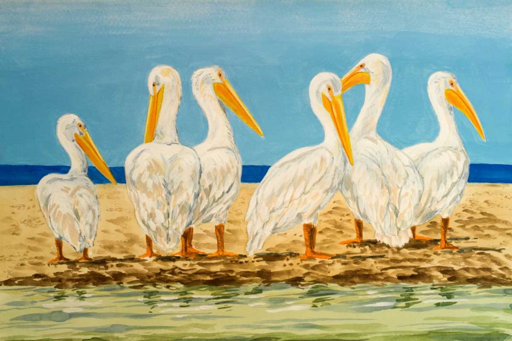 Art Print: Coastal Flock II