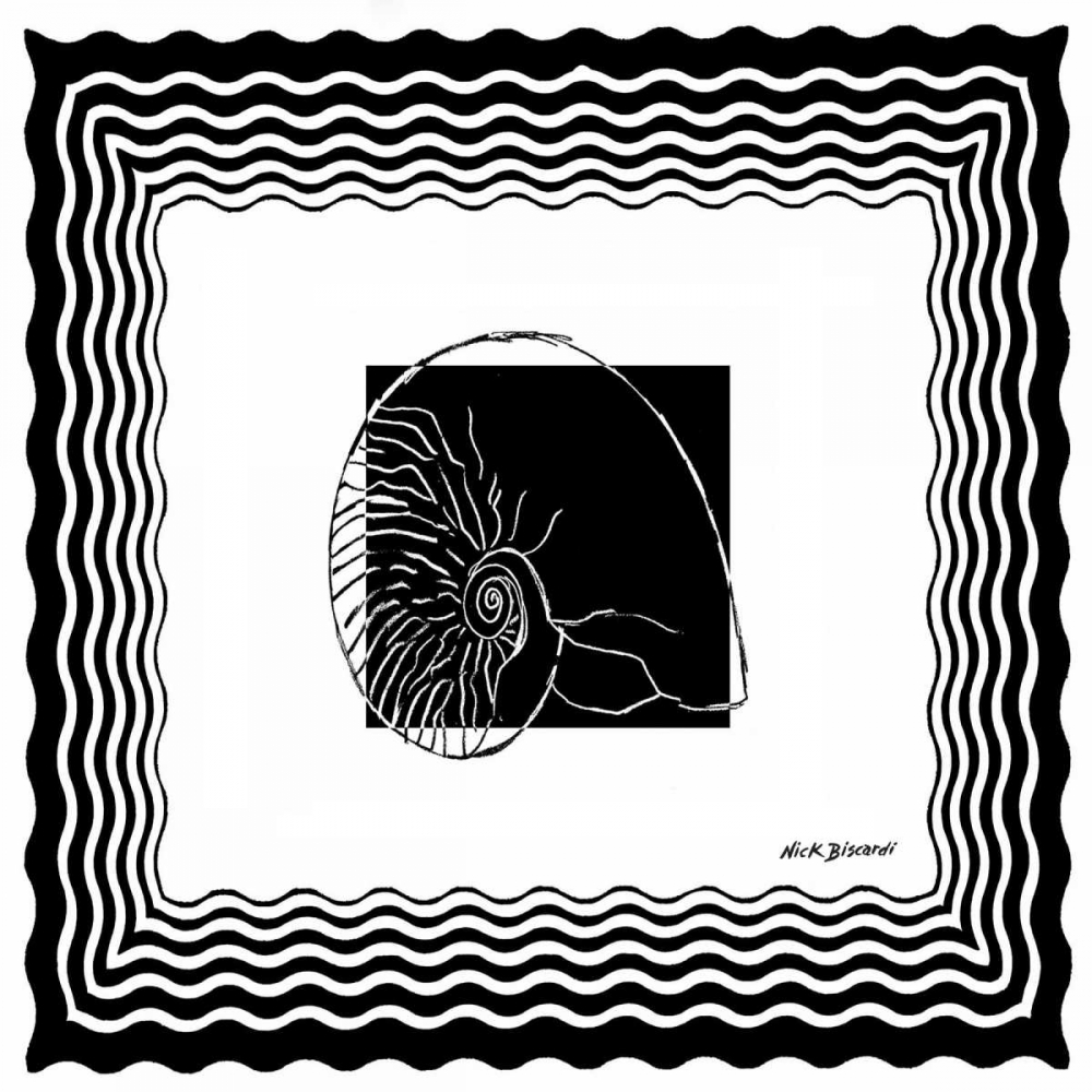 Wall Art Painting id:122502, Name: Bath Shells Square I, Artist: Biscardi, Nicholas