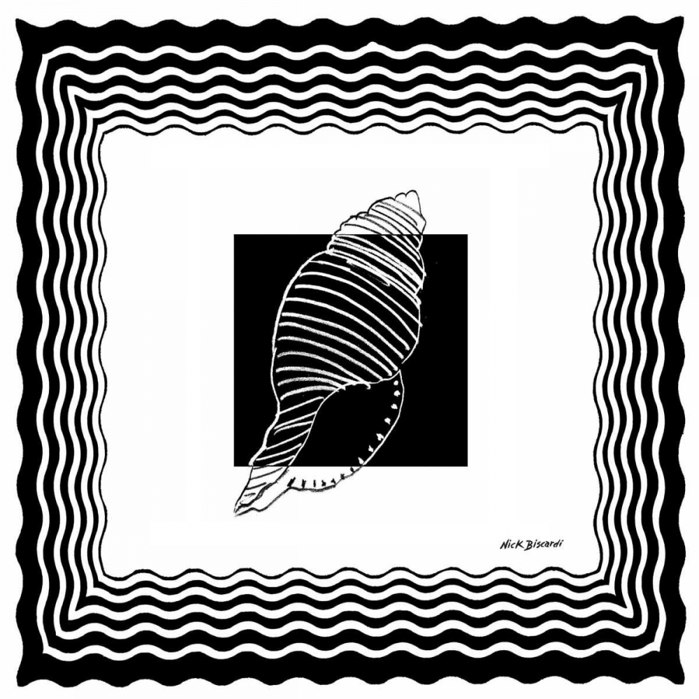 Wall Art Painting id:122504, Name: Bath Shells Square II, Artist: Biscardi, Nicholas