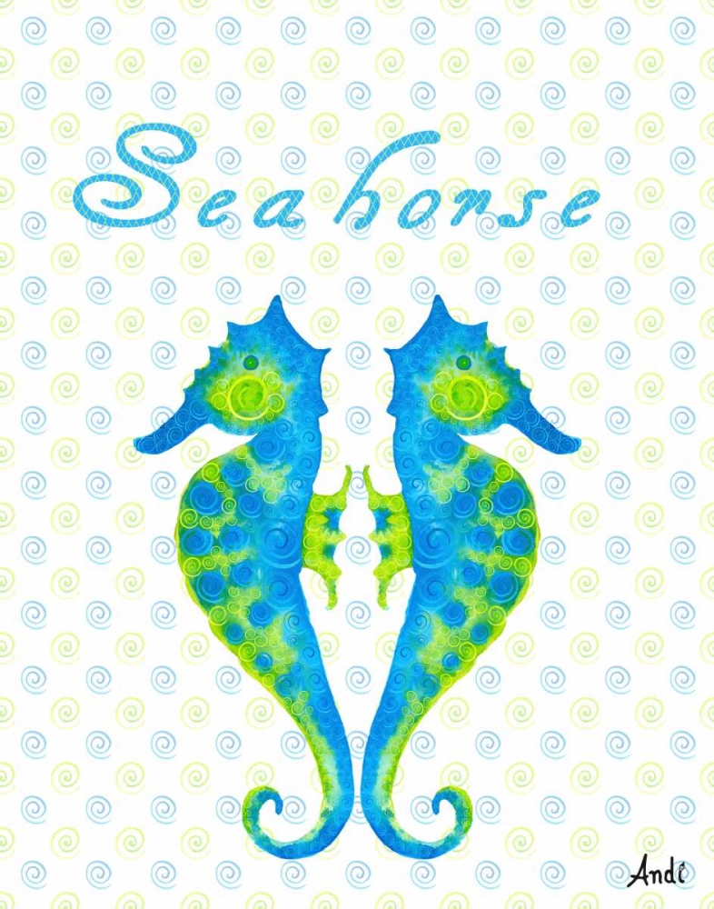 Wall Art Painting id:122582, Name: The Sea Swirl II, Artist: Metz, Andi