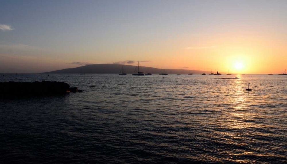 Art Print: Sunset At The Bay