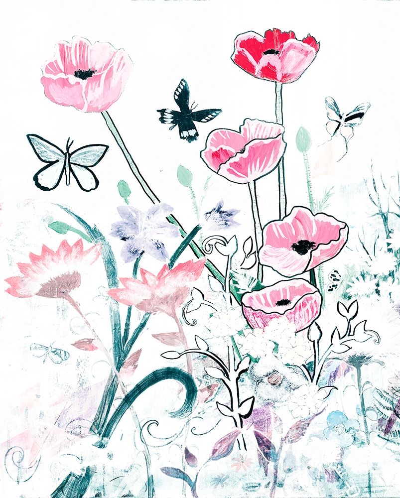 Art Print: All White Garden