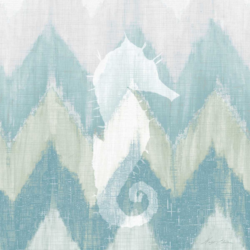 Wall Art Painting id:122745, Name: Chevron Sea Creature I, Artist: Edwins, Hugo