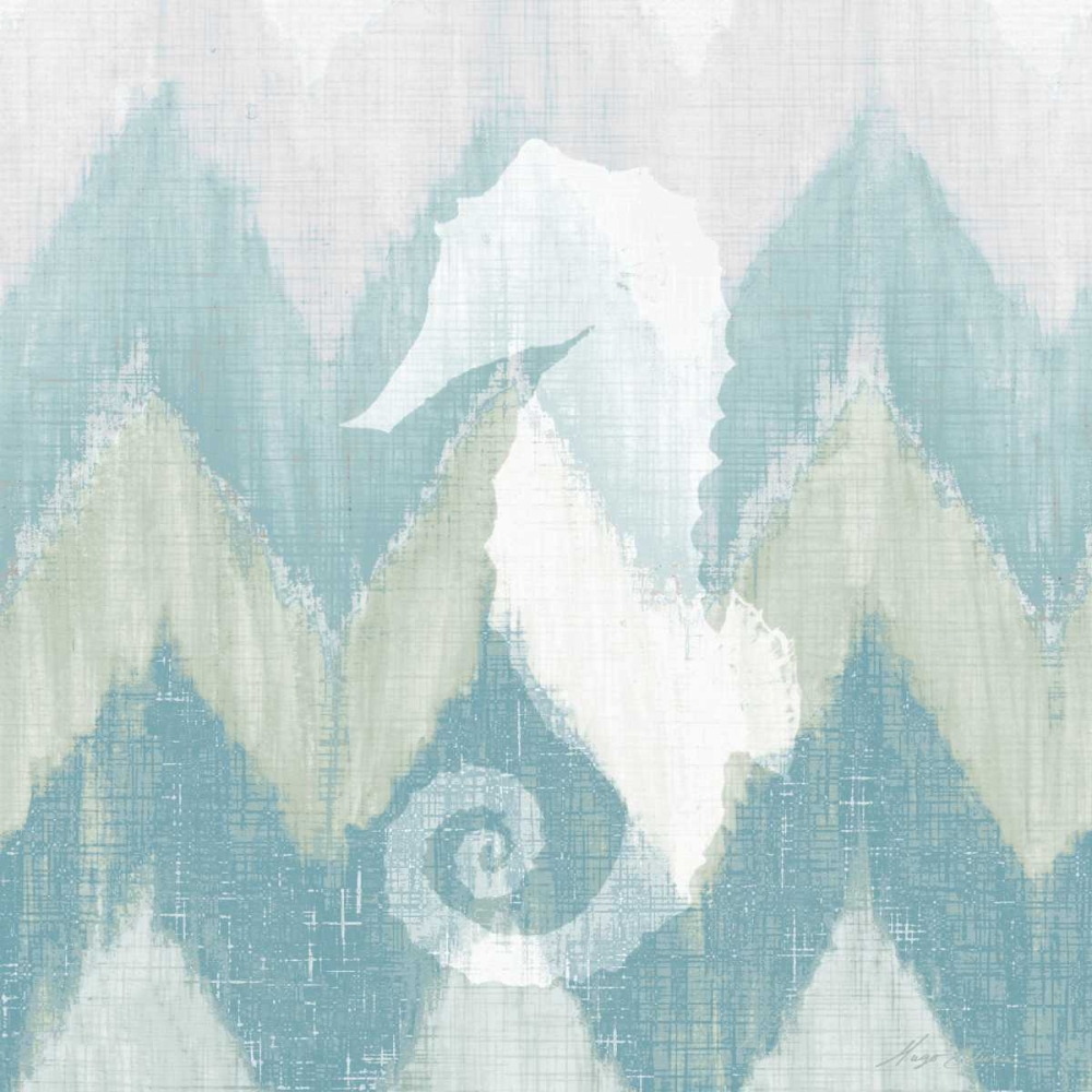 Wall Art Painting id:122751, Name: Chevron Sea Creature II, Artist: Edwins, Hugo