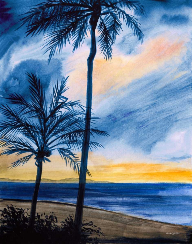 Art Print: Blue Tropic Nights I