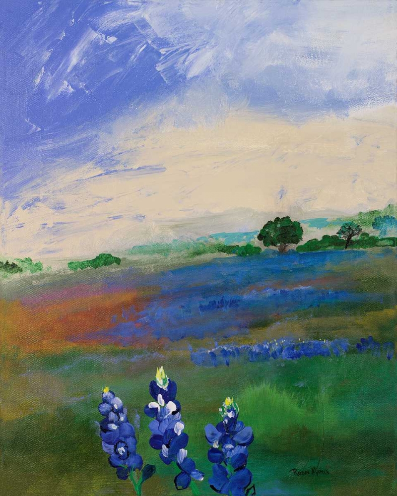 Art Print: Texas Blue Bonnets