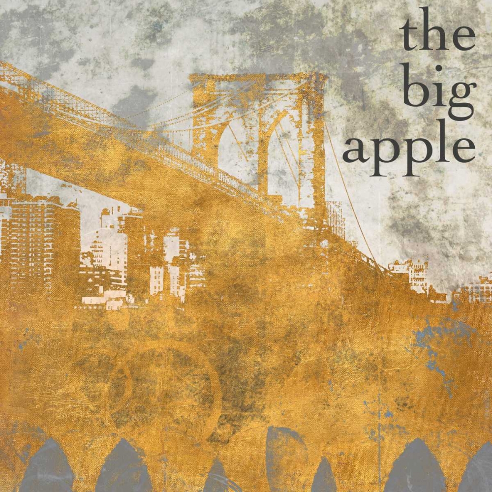 Wall Art Painting id:122960, Name: NY Gold Bridge at Dusk I, Artist: Meneely, Dan