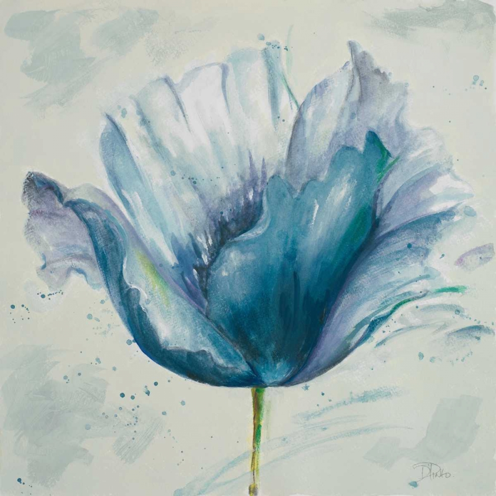 Art Print: Flower in Blue I