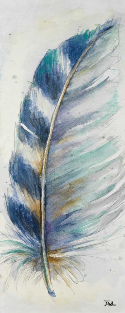 Wall art: Watercolor Feather V, by Pinto, Patricia