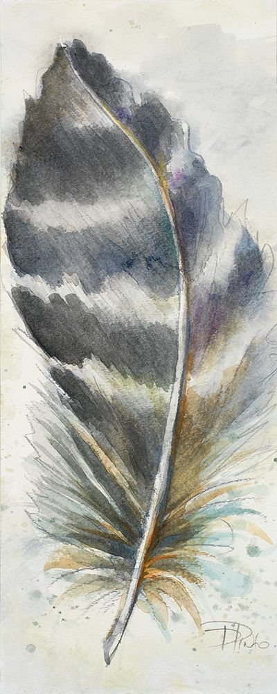 Art Print: Watercolor Feather VI