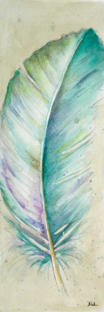 Wall Art Painting id:123093, Name: Watercolor Feather II, Artist: Pinto, Patricia