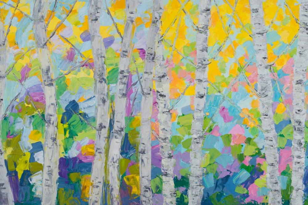 Wall Art Painting id:47663, Name: Dancing Birch Tree II, Artist: Coolick, Ann Marie
