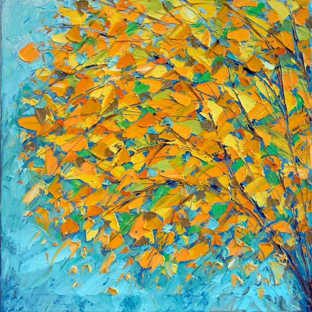 Wall art: Autumn On Teal, by Coolick, Ann Marie