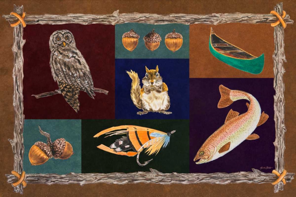 Wall art: Elements of Nature Rectangle I, by Baliko, Linda