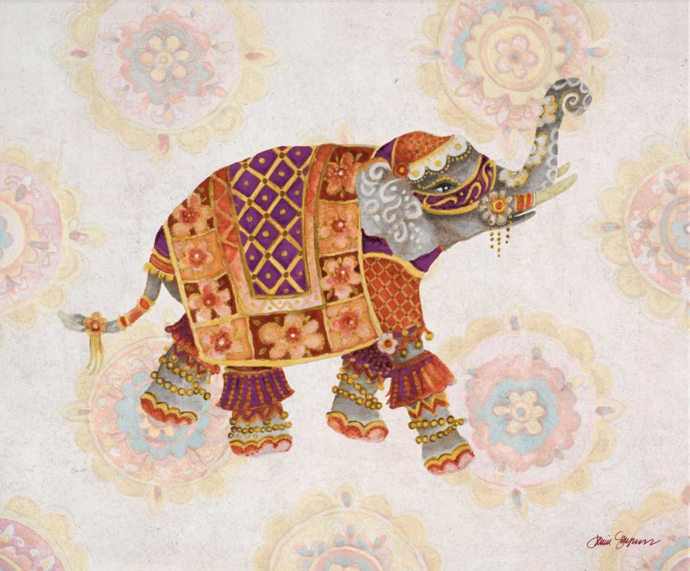 Wall Art Painting id:123233, Name: Pink Elephant I, Artist: Gaynor, Janice