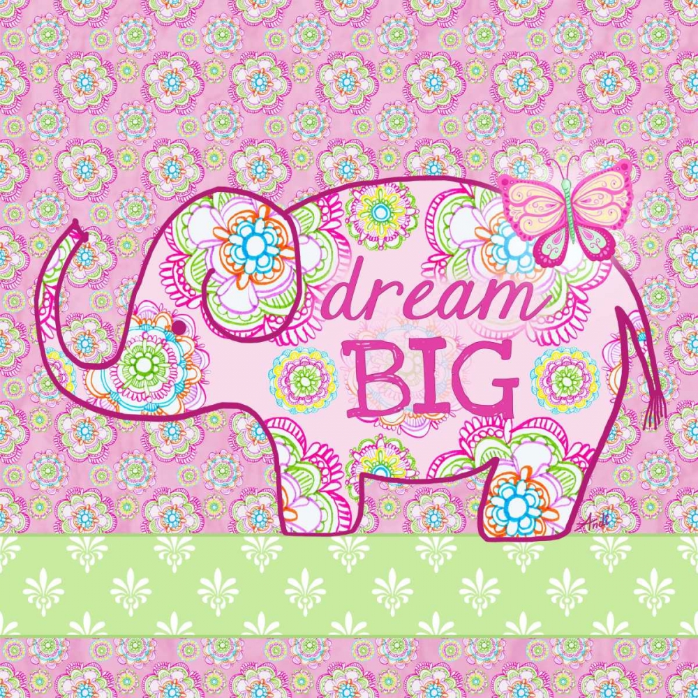 Wall Art Painting id:123242, Name: Elephant II, Artist: Metz, Andi